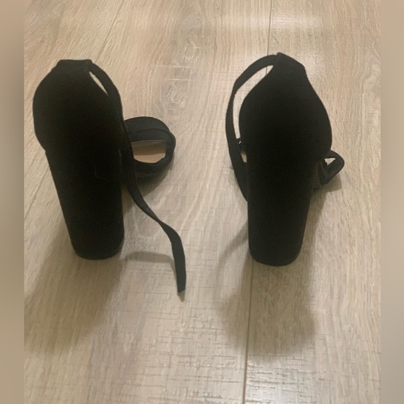 4” black suede heels from Payless. Bought them right b4 the last store closed. - Picture 4 of 5